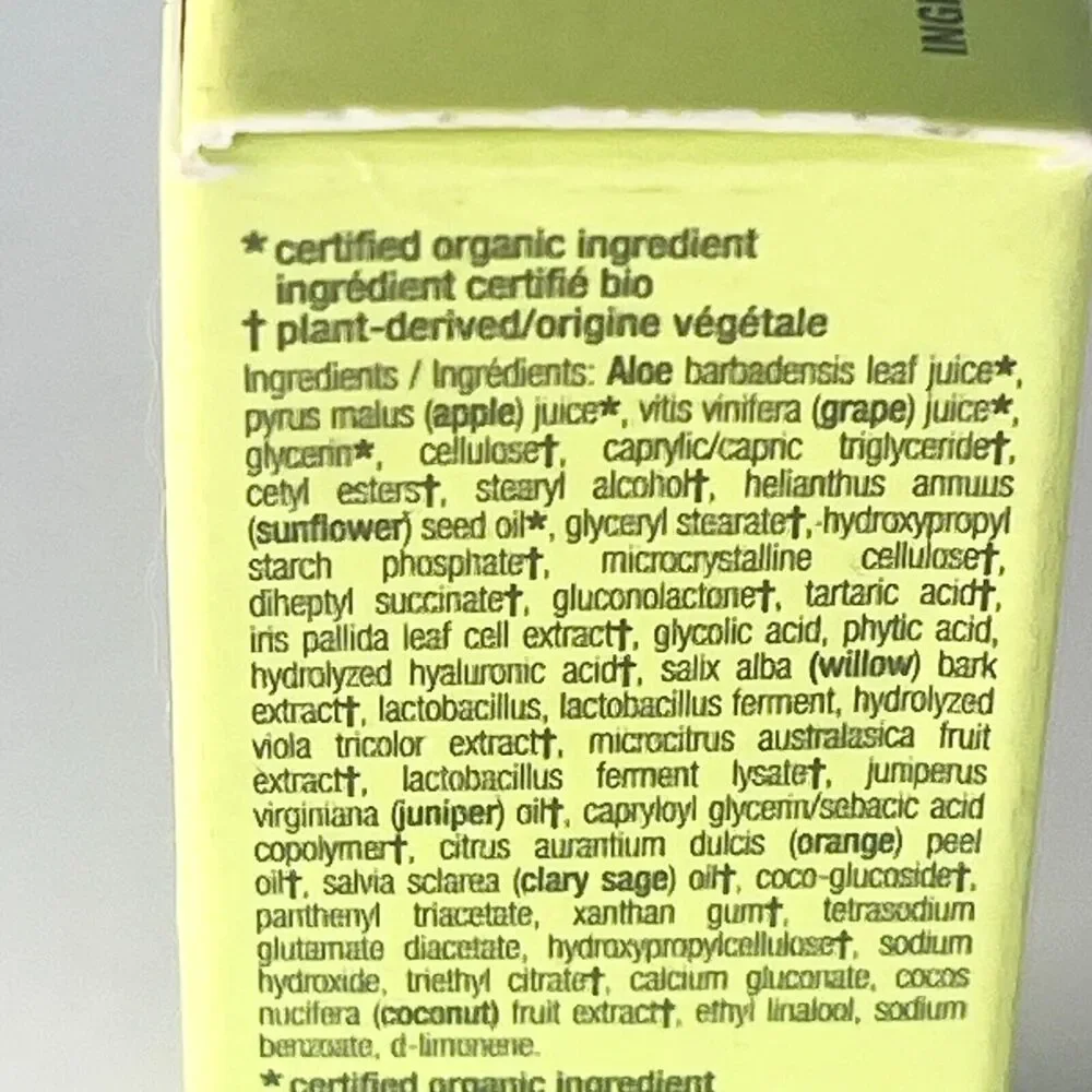Juice Beauty PreBiotix Tartraic Iris Instant Flash Facial Travel .26oz 7.8ml New